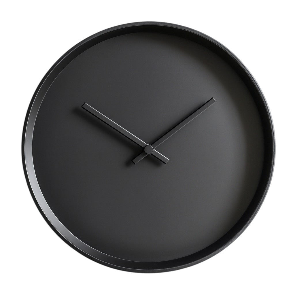 Fdkwv Wall Clock - Modern Minimalist Design Without Numbers - Silent Non-Ticking Metal Hands - Stylish Decor for Living Room, Bedroom & Office