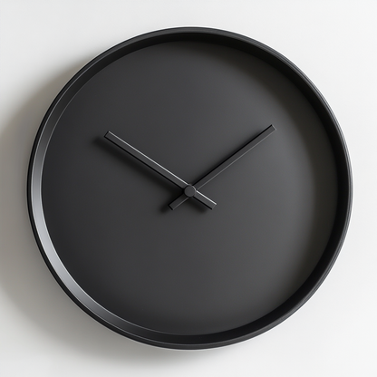 Fdkwv Wall Clock - Modern Minimalist Design Without Numbers - Silent Non-Ticking Metal Hands - Stylish Decor for Living Room, Bedroom & Office